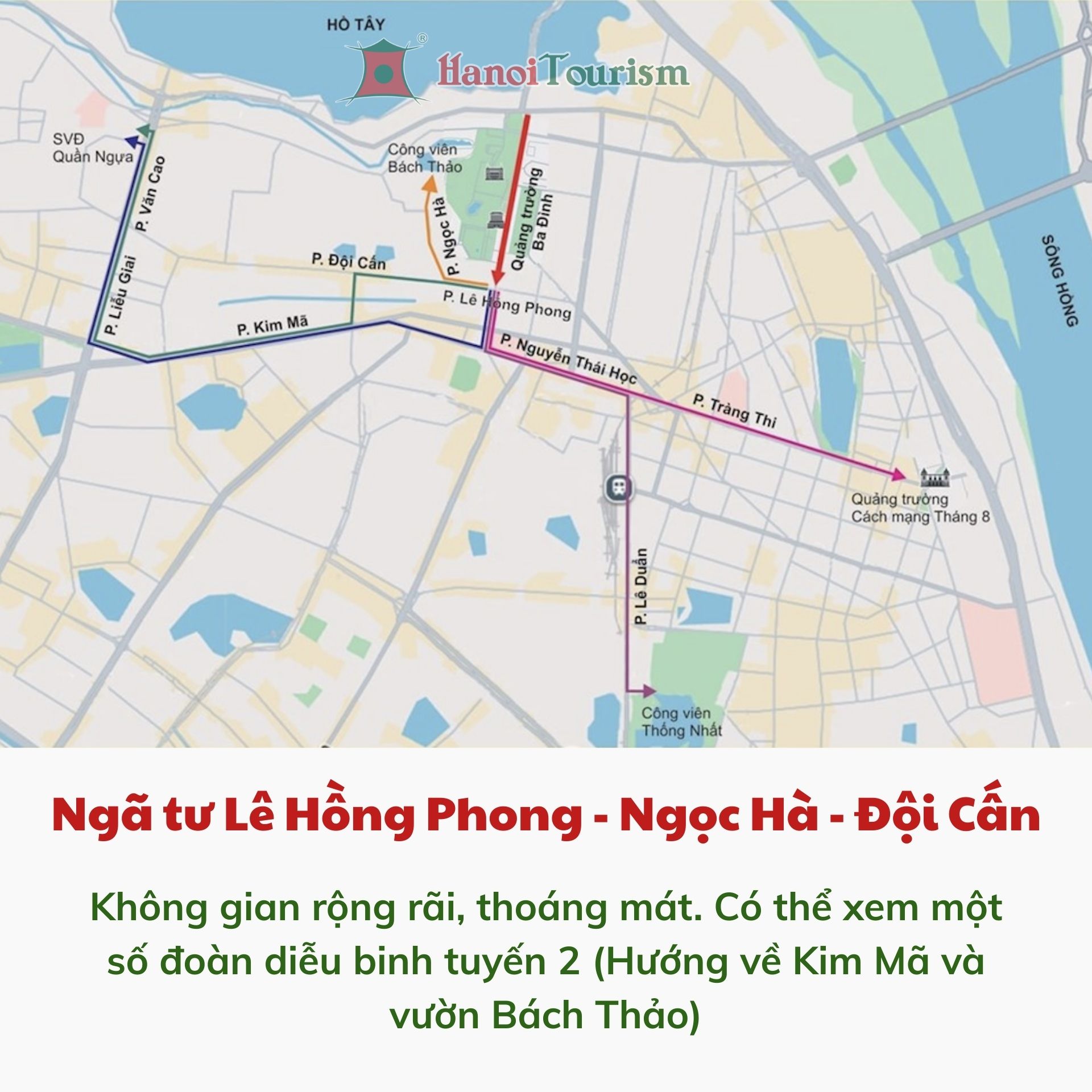 Ngã tư Lê Hồng Phong - Ngọc Hà - Đội Cấn